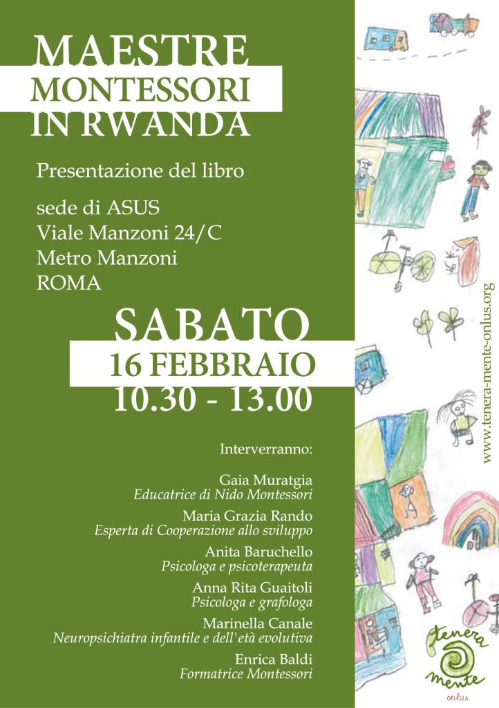 presentazione libro "Maestre Montessori in Rwanda